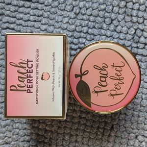 Too Faced Peach Perfect Powder in Translucent Peach Whisper.